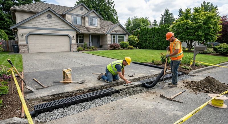 Driveway Drainage Cleaning Service
